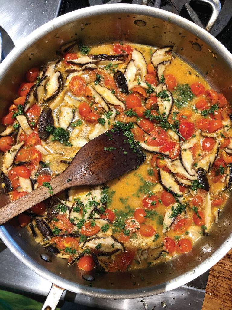 RECIPE: Shiitake and Cherry Tomato Pasta