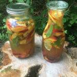 plum, cherry and nectarine sangria