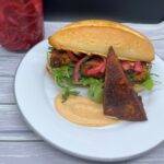 Smoky Barbeque Tri-tip Tofu Hoagie